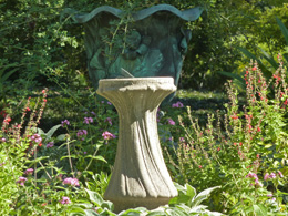 Sundial in Dallas garden