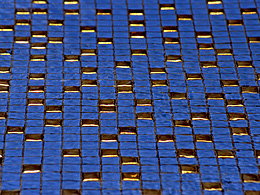 Tile on the fountain near the Tainan train station