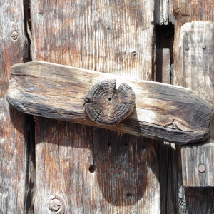 Wooden door handle-Sibiu, Romania