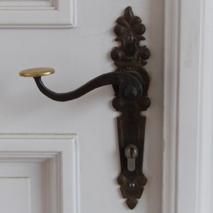 Door handle in Rastatt Residential Palace, Germany.