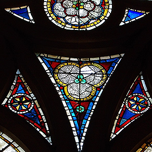 Stained glass in Strasbourg Cathedral