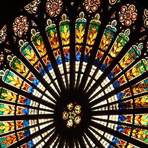 The Great Rose Window in Strasbourg Cathedral