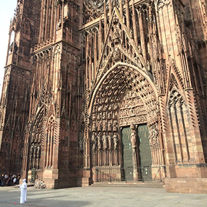 Stone carving from Strasbourg Cathedral