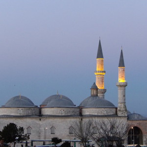 A shot of a Mosque in Edirne.