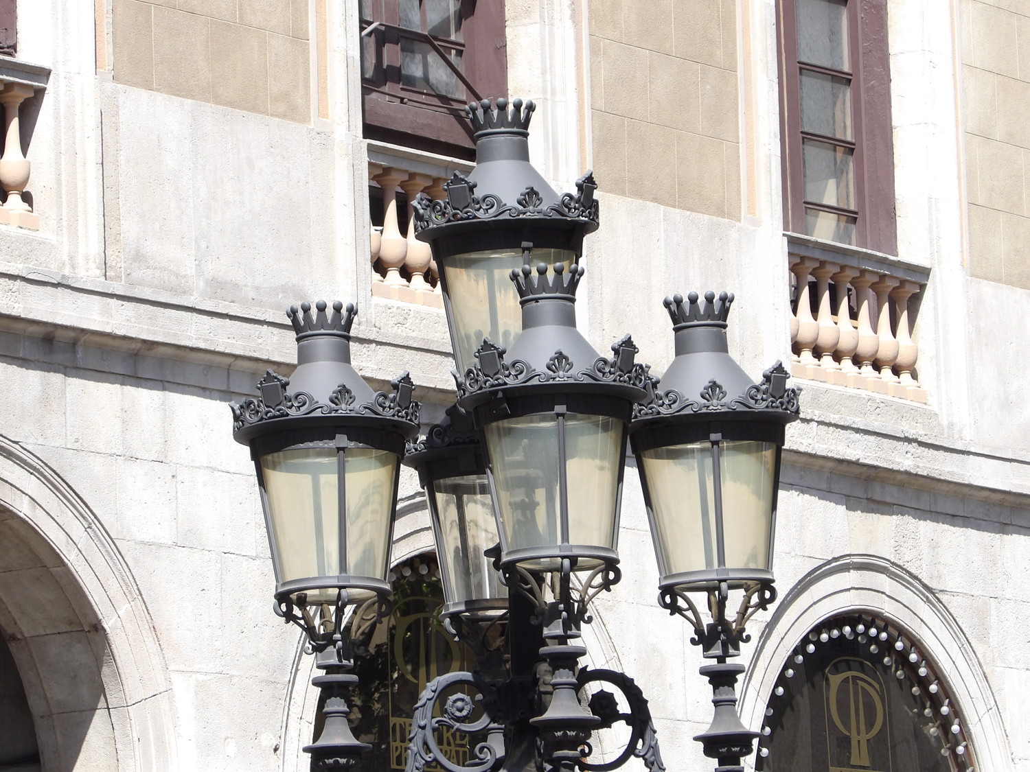 Lamp in Barcelona, Spain.  