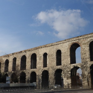 An old Roman aquaduct in Istanbul.