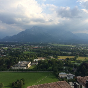 You can see Untersberg mountain from the Hohensalzburg Castle.