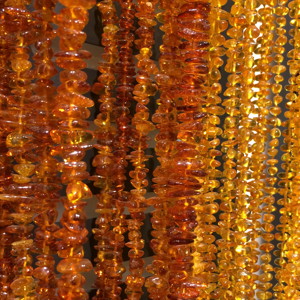 Amber rock necklaces in Salzbur, Austria.