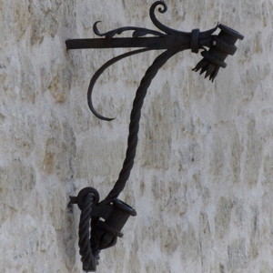 San Marino ironwork-candle holder