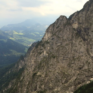 Pointed ridge in the Untersberg mountain.