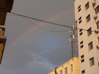 Rainbow seen from our apartment