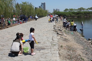 Day on the river banks