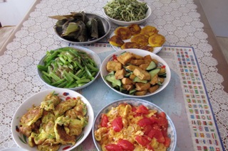 Food in Xiuli's home