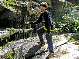 Arthur at Upper Burden Falls