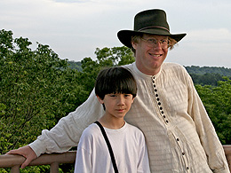 Arthur and Eric up above the trees.