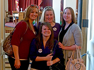 Social work students at the old Illinois Supreme Court
