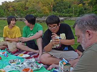 Picnic in Washington Park with the Alreds
