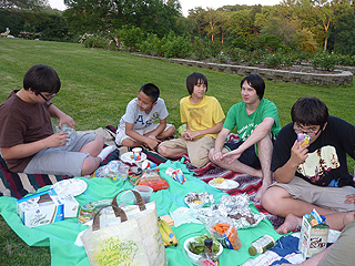 Picnic in Washington Park with the Alreds
