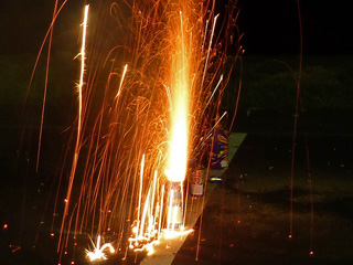 Fountain of sparks