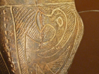 Bird on pottery