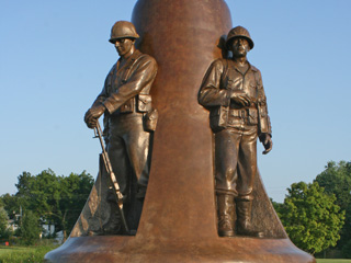 Korean War Memorial in Springfield, Illinois