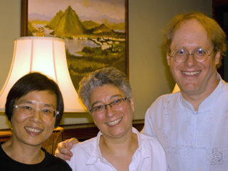 Professor Sister Bernadette Chen with Sonia and Eric