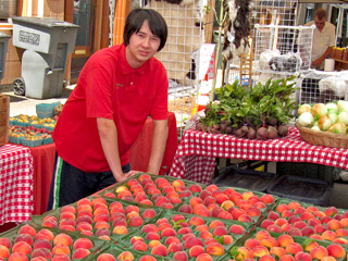 Farmers' Market peaches
