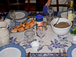 Table at Sonia's house