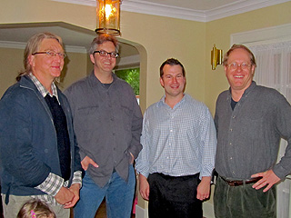 Tom Irwin with Bill Kline, Ryan Chandler, and Eric Hadley-Ives
