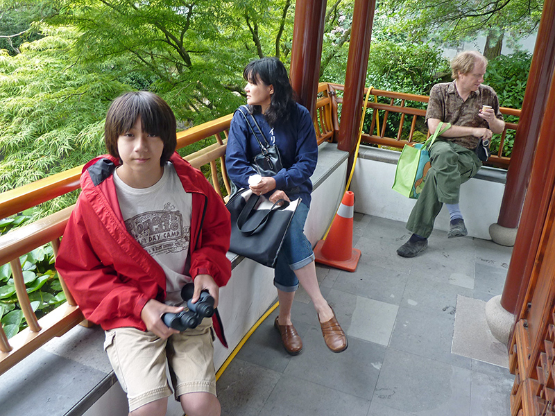 Sitting in the Chinese Garden