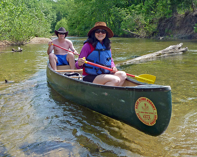 Canoeing on Courtois Creek