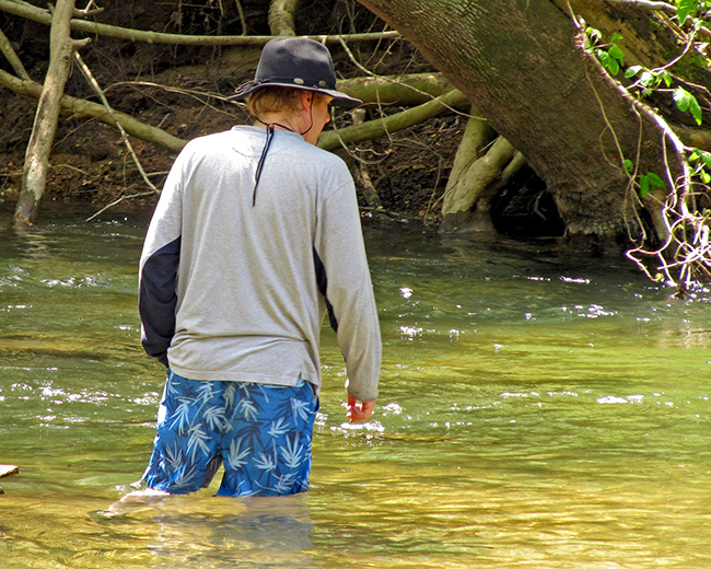 Eric standing in Courtois Creek