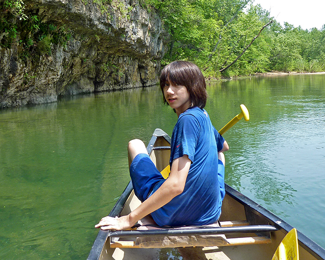 Canoeing on Courtois Creek