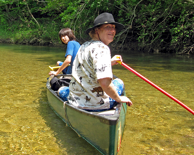 Canoeing on Courtois Creek