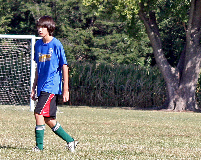 Arthur at soccer game