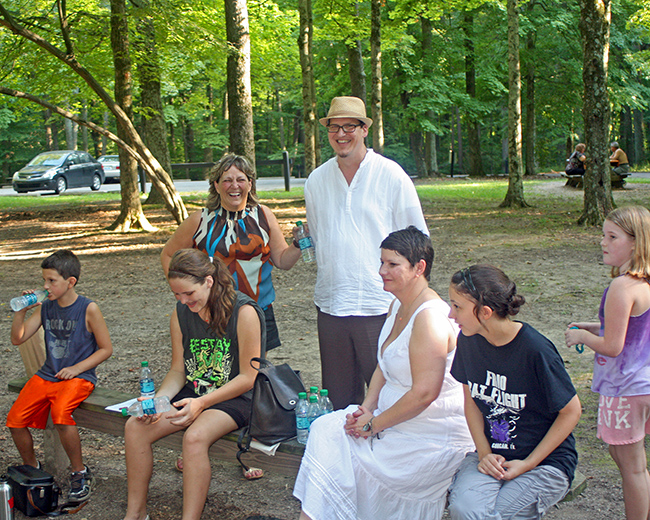 The family in Turkey Run