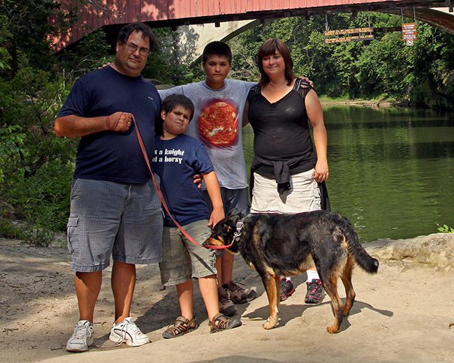 The Deppert family: Robbert, Quinton, Chandler, and Tara