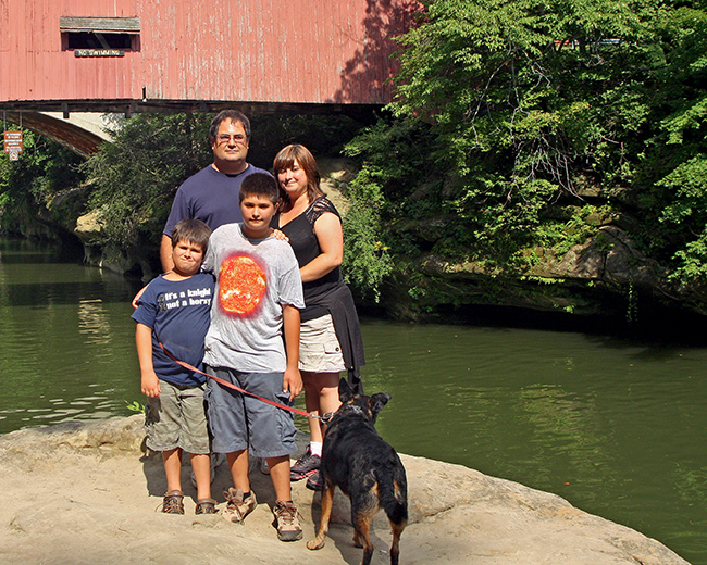 Deppert family on Sugar Creek