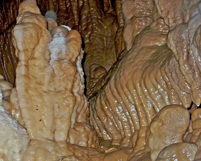 Caving trip cave formations