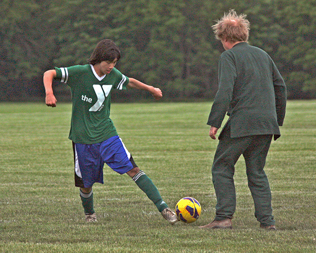 Arthur and Eric practice