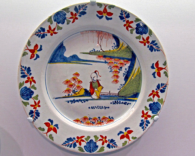 English plate in Chinese style