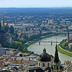 Salzburg and the Salzach River
