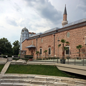 Roman ruins and Ottoman Mosque in Plovdiv