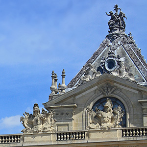 The roof of the chapel in Versailles