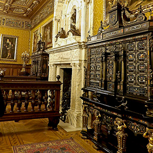 Furniture in Romanian Royal Castle Peles