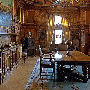 Furniture in Romanian Royal Castle Peles