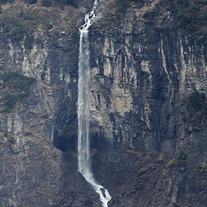 Waterfall in the Lütschine Valley.