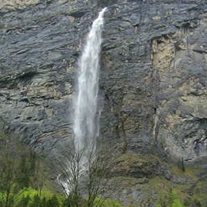 Stechelberg waterfall