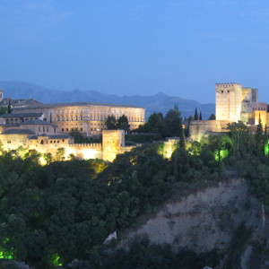 Alhambra after sunset