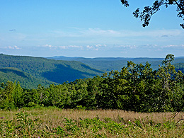 Arkansas scenery from the ridge